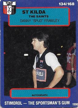 1990 AFL Scanlens Stimorol #134 Danny Frawley Front